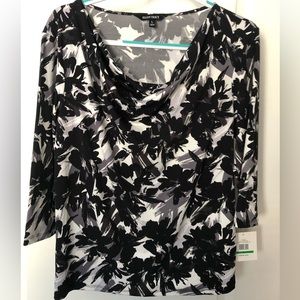 Blouse Ellen Tracy, back & while. Large